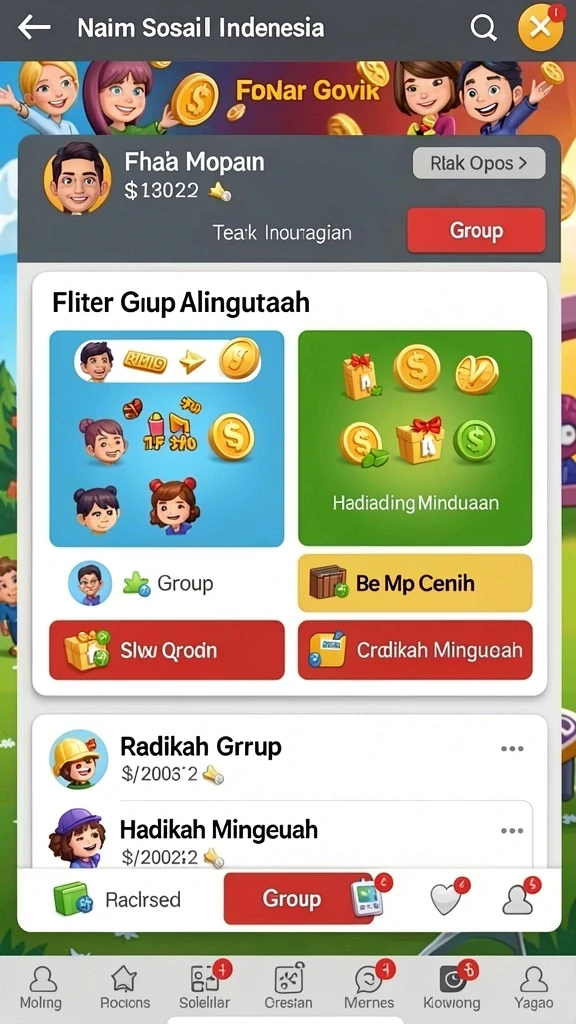 juta7 - Tampilan hadiah menarik setelah menyelesaikan tantangan.